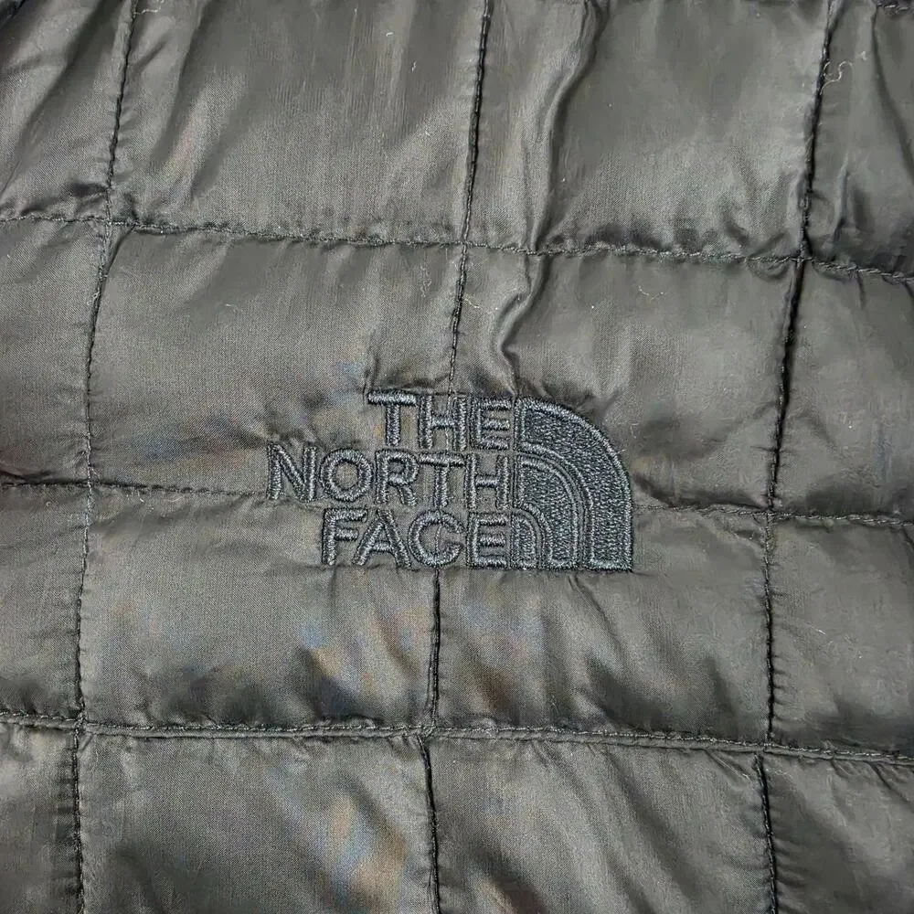 The North Face Jacket Men Large Black Eco ThermoBall Puffer Matte Outdoor Travel